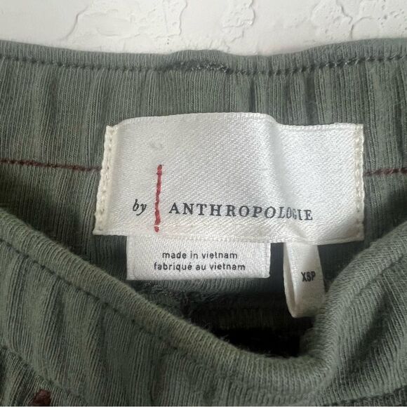 Anthropologie Nomad Joggers Camo Floral Print Cuffed Pants Petite Extra Small - Picture 6 of 8